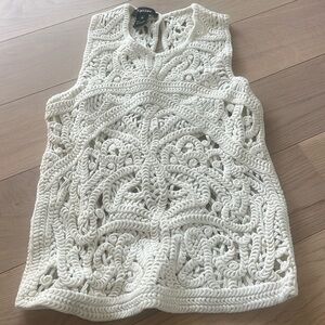 Karen Kane crochet top